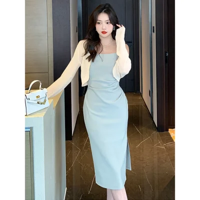 váy brazer chiết eo